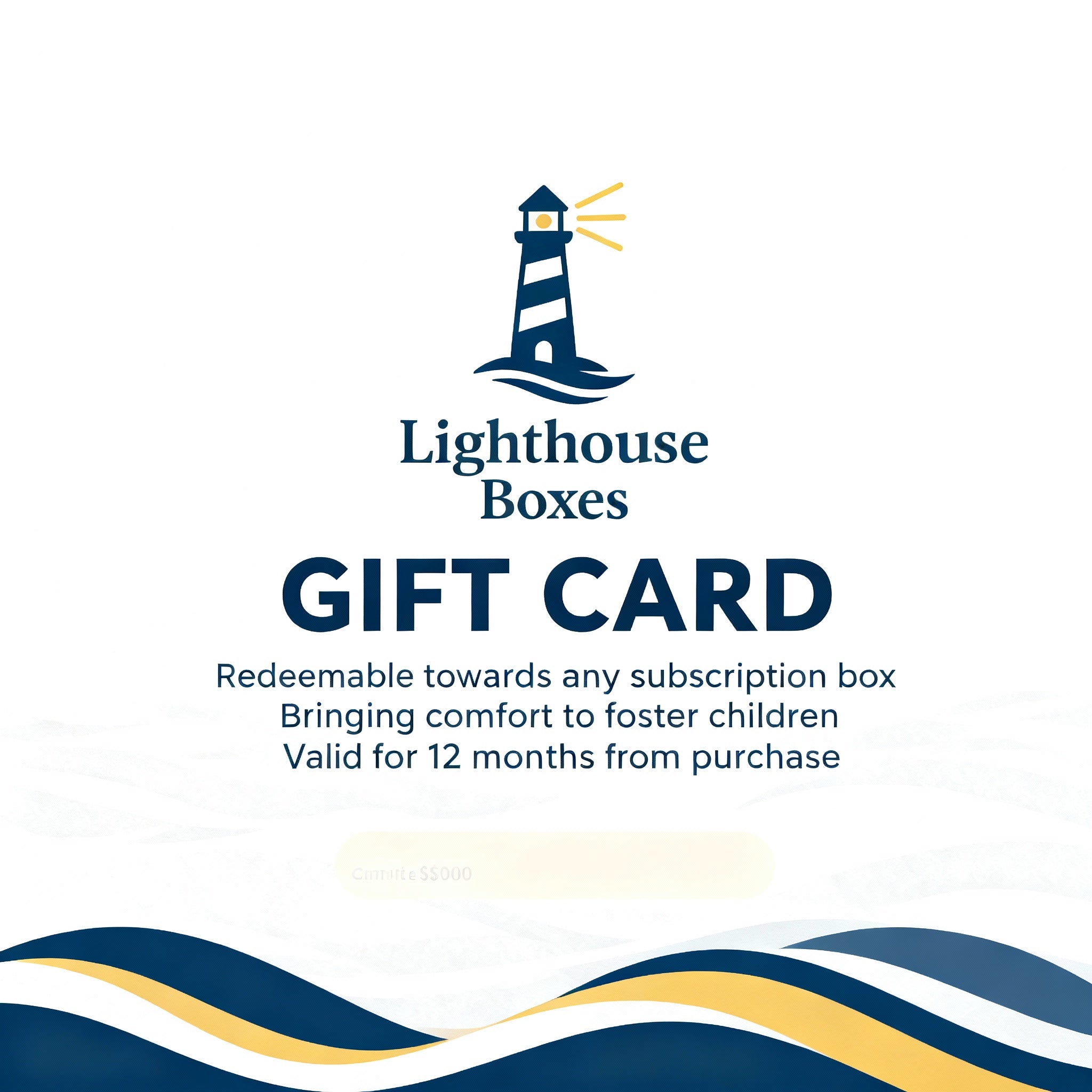 Lighthouse gift cards, The perfect way to share care.